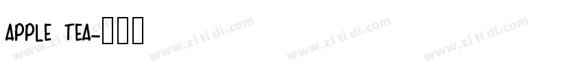 APPLE TEA字体转换